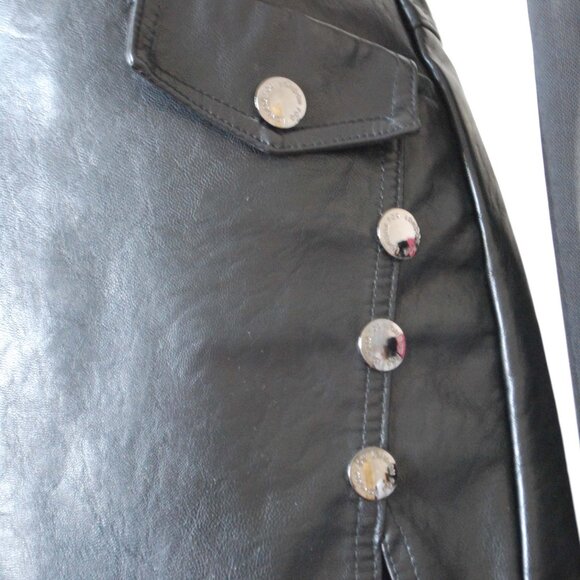 London Fog Vegan Leather Skort - Picture 3 of 5